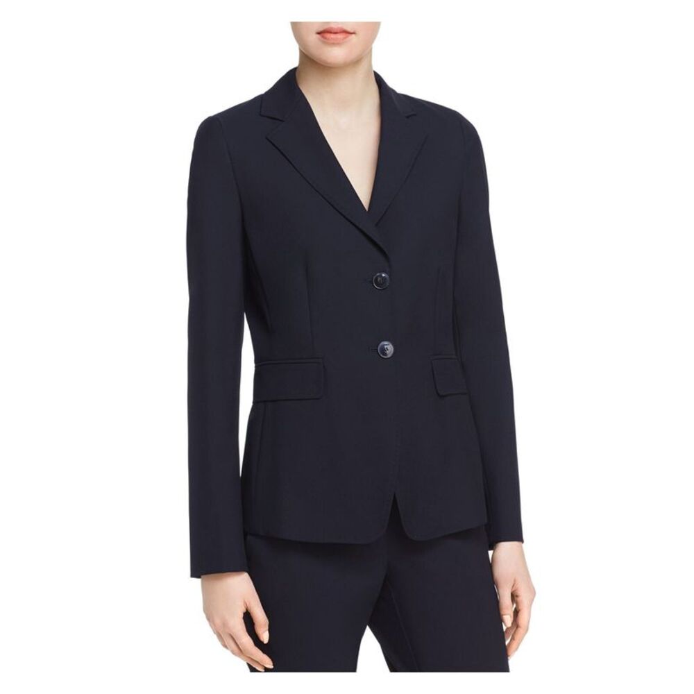 MARELLA Womens Navy Wear To Work Blazer Jacket 8